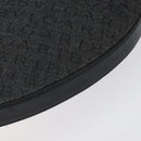 BVLGARI Logo Mania Shoulder Bag Canvas Leather Black Silver Auth 130143-9