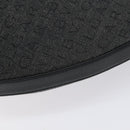 BVLGARI Logo Mania Shoulder Bag Canvas Leather Black Silver Auth 130143-14