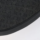 BVLGARI Logo Mania Shoulder Bag Canvas Leather Black Silver Auth 130143-15