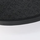 BVLGARI Logo Mania Shoulder Bag Canvas Leather Black Silver Auth 130143-16