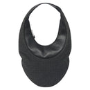 BVLGARI Logo Mania Shoulder Bag Canvas Leather Black Silver Auth 130143-13