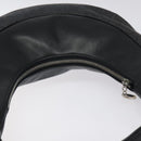 BVLGARI Logo Mania Shoulder Bag Canvas Leather Black Silver Auth 130143-6