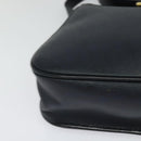 Christian Dior Honeycomb Canvas Shoulder Bag PVC Black Gold Auth 130145-10