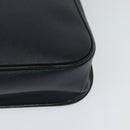 Christian Dior Honeycomb Canvas Shoulder Bag PVC Black Gold Auth 130145-11