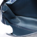 Christian Dior Honeycomb Canvas Shoulder Bag PVC Black Gold Auth 130145-18