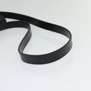 Christian Dior Honeycomb Canvas Shoulder Bag PVC Black Gold Auth 130145-7