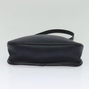 Christian Dior Honeycomb Canvas Shoulder Bag PVC Black Gold Auth 130145-9