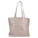 Miu Miu Tragetasche Leder Silber Hellgrau Auth 130156V-1