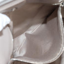 Miu Miu Tragetasche Leder Silber Hellgrau Auth 130156V-22