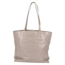 Miu Miu Tragetasche Leder Silber Hellgrau Auth 130156V-2