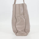 Miu Miu Tragetasche Leder Silber Hellgrau Auth 130156V-4