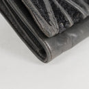 Miu Miu Sequin Shoulder Bag Leather Light Blue Silver Auth 130158V-15