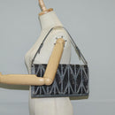 Miu Miu Sequin Shoulder Bag Leather Light Blue Silver Auth 130158V-25