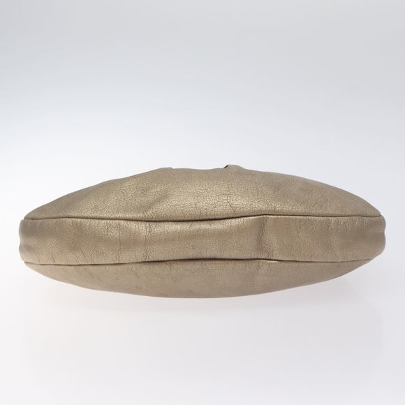 Salvatore Ferragamo Vala Shoulder Bag Leather Gold Auth 130160