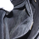 GUCCI Shoulder Bag Leather Black Gold 001 056 1299 Auth 130162-11