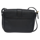 GUCCI Shoulder Bag Leather Black Gold 001 056 1299 Auth 130162-2
