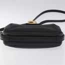 GUCCI Shoulder Bag Leather Black Gold 001 056 1299 Auth 130162-5