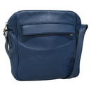 GUCCI Shoulder Bag Leather Blue Silver 337084 Auth 130167-1