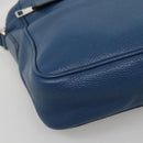 GUCCI Shoulder Bag Leather Blue Silver 337084 Auth 130167-15