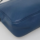 GUCCI Shoulder Bag Leather Blue Silver 337084 Auth 130167-17