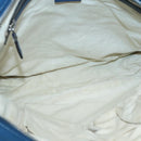 GUCCI Shoulder Bag Leather Blue Silver 337084 Auth 130167-10