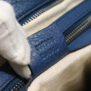 GUCCI Shoulder Bag Leather Blue Silver 337084 Auth 130167-12