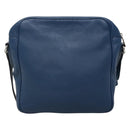 GUCCI Shoulder Bag Leather Blue Silver 337084 Auth 130167-2