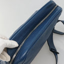 GUCCI Shoulder Bag Leather Blue Silver 337084 Auth 130167-6