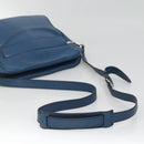 GUCCI Shoulder Bag Leather Blue Silver 337084 Auth 130167-7