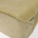 LOUIS VUITTON Monogram Vernis Reade PM Hand Bag Beige M91334 LV Auth 130169-8