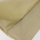 LOUIS VUITTON Monogram Vernis Reade PM Hand Bag Beige M91334 LV Auth 130169-15