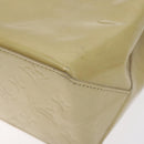 LOUIS VUITTON Monogram Vernis Reade PM Hand Bag Beige M91334 LV Auth 130169-16