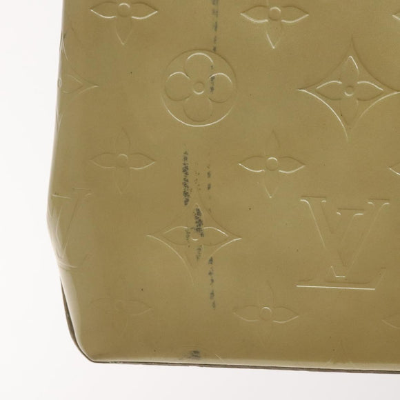 LOUIS VUITTON Monogram Vernis Reade PM Hand Bag Beige M91334 LV Auth 130169