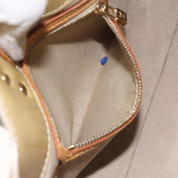 LOUIS VUITTON Monogram Vernis Reade PM Hand Bag Beige M91334 LV Auth 130169