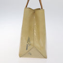 LOUIS VUITTON Monogram Vernis Reade PM Hand Bag Beige M91334 LV Auth 130169-3