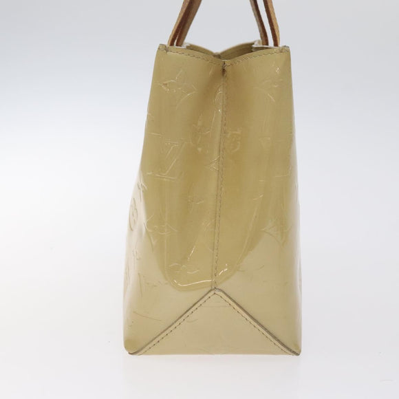 LOUIS VUITTON Monogram Vernis Reade PM Hand Bag Beige M91334 LV Auth 130169