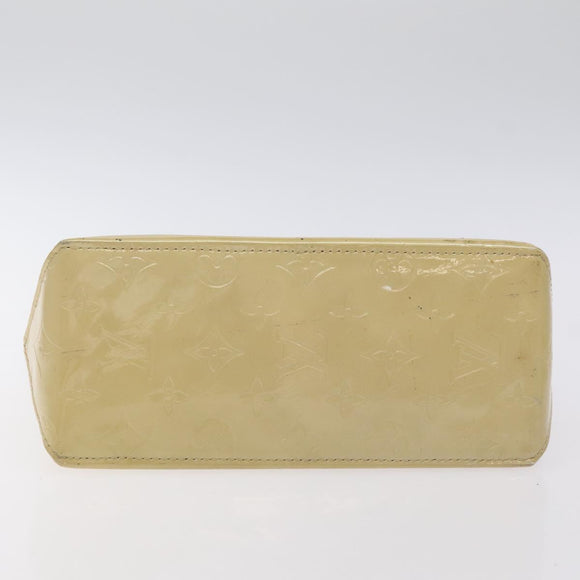 LOUIS VUITTON Monogram Vernis Reade PM Hand Bag Beige M91334 LV Auth 130169