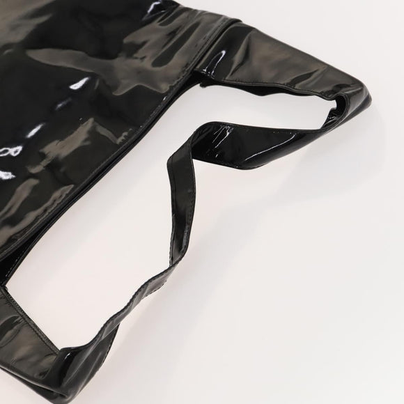 GUCCI Shoulder Bag Patent leather Black 002 1817 0402 Auth 130176