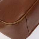 GUCCI Bamboo Shoulder Bag Leather Brown Gold 001 1448 1638 Auth 130180-14