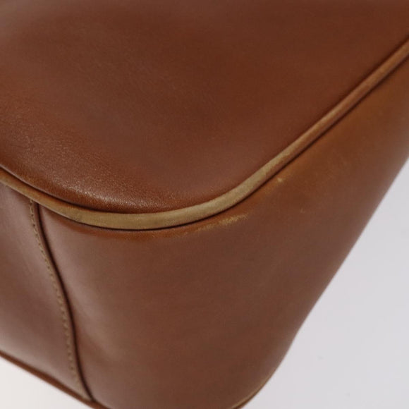 GUCCI Bamboo Shoulder Bag Leather Brown Gold 001 1448 1638 Auth 130180