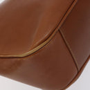 GUCCI Bamboo Shoulder Bag Leather Brown Gold 001 1448 1638 Auth 130180-16