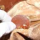 GUCCI Bamboo Shoulder Bag Leather Brown Gold 001 1448 1638 Auth 130180-12