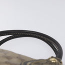 GUCCI GG Crystal Hand Bag Coated Canvas Brown Gold 223962 Auth 130181-8