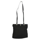 PRADA Shoulder Bag Nylon Black Silver Auth 130183-1