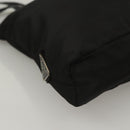 PRADA Shoulder Bag Nylon Black Silver Auth 130183-15