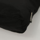 PRADA Shoulder Bag Nylon Black Silver Auth 130183-18