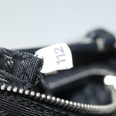 PRADA Shoulder Bag Nylon Black Silver Auth 130183-12
