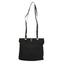 PRADA Shoulder Bag Nylon Black Silver Auth 130183-13