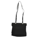 PRADA Shoulder Bag Nylon Black Silver Auth 130183-2