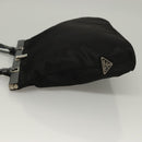 PRADA Shoulder Bag Nylon Black Silver Auth 130183-4